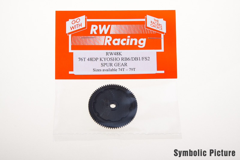 RW48K76 Hauptzahnrad 48dp 76Z für KYOSHO RB6/DB1/FS2 - Abbildung 2