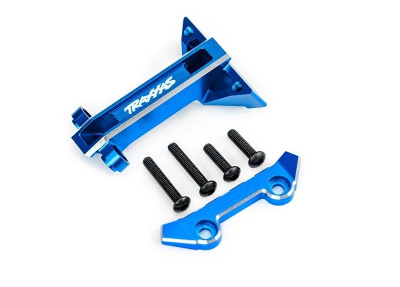 Traxxas Alu blau Dämpfer-Brücken Befestigung vorn Jato 4x4 9061-BLUE