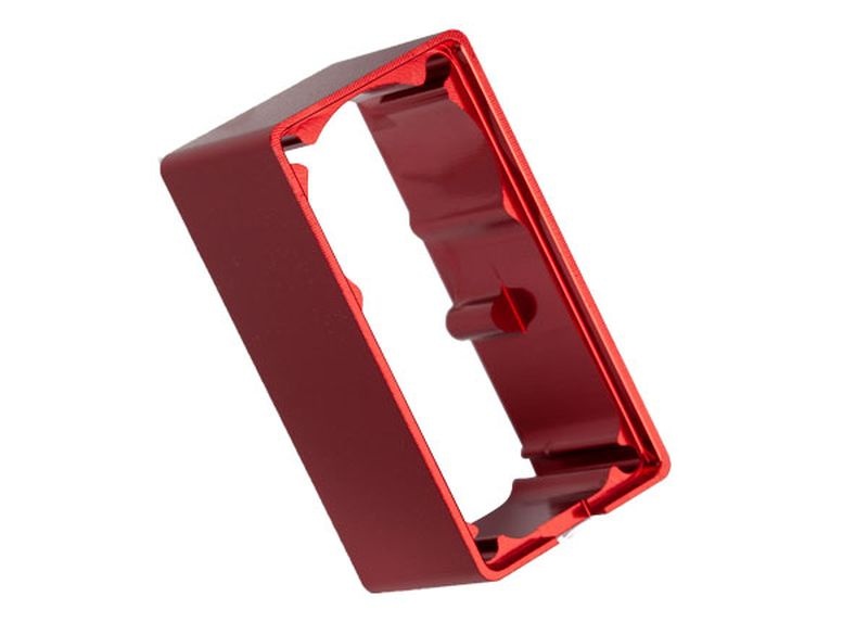 Traxxas 2253 Servogehäuse Mittelteil Alu rot für 2255 Servo - Abbildung 1