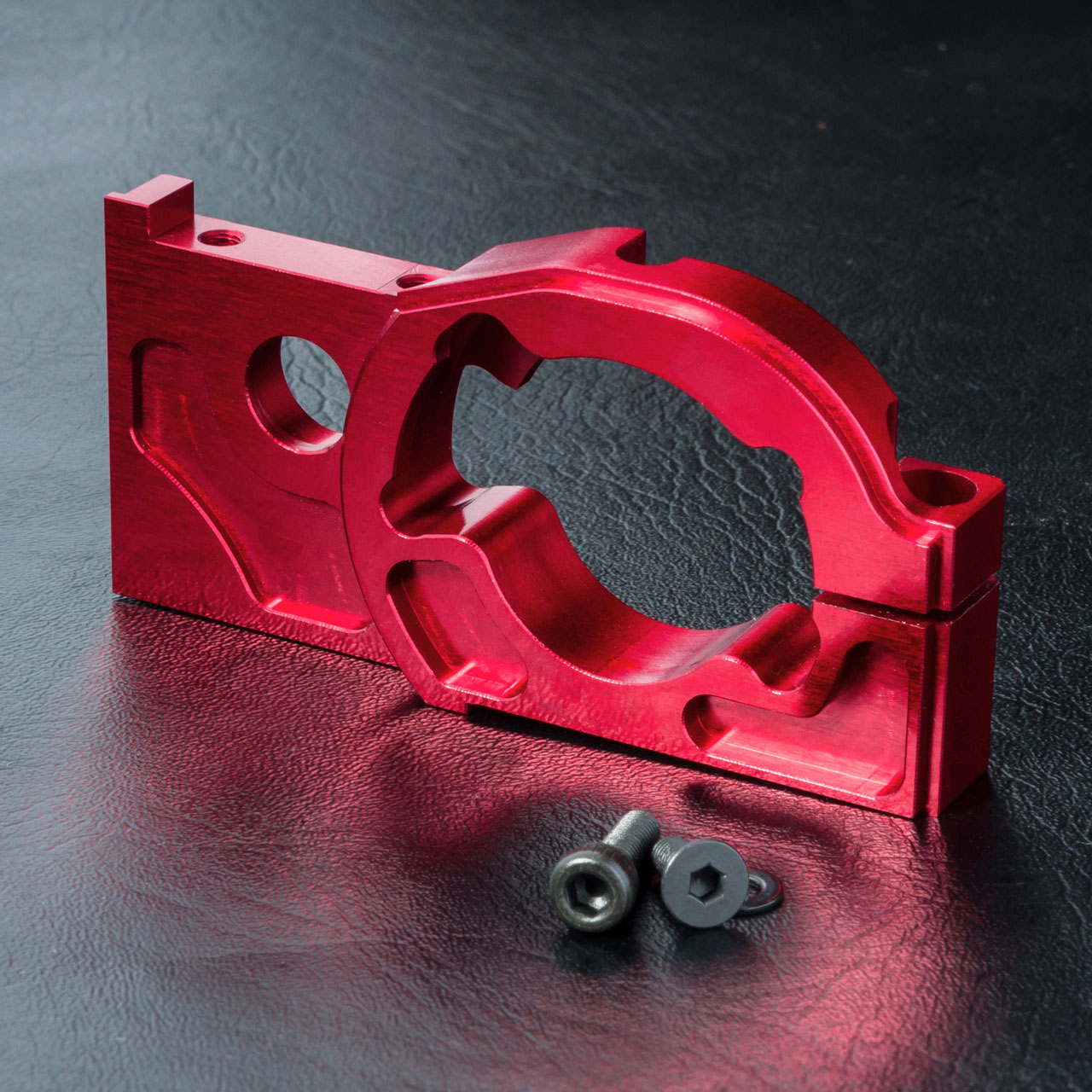 210476R XXX Alum. eccentric motor holder (red)