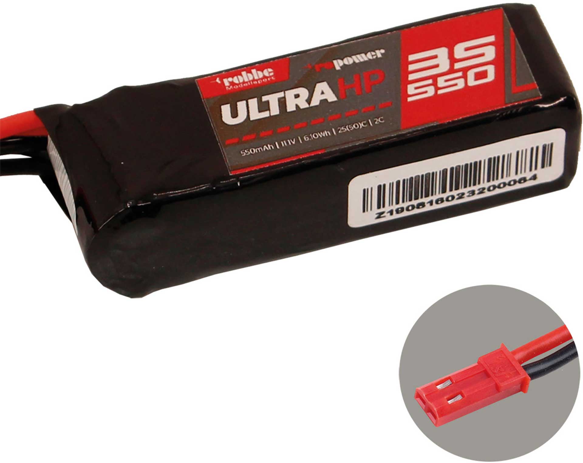 Robbe RO-POWER ULTRA HP 550MAH 11,1 VOLT 3S 25(50)C LIPO AKKU 7326