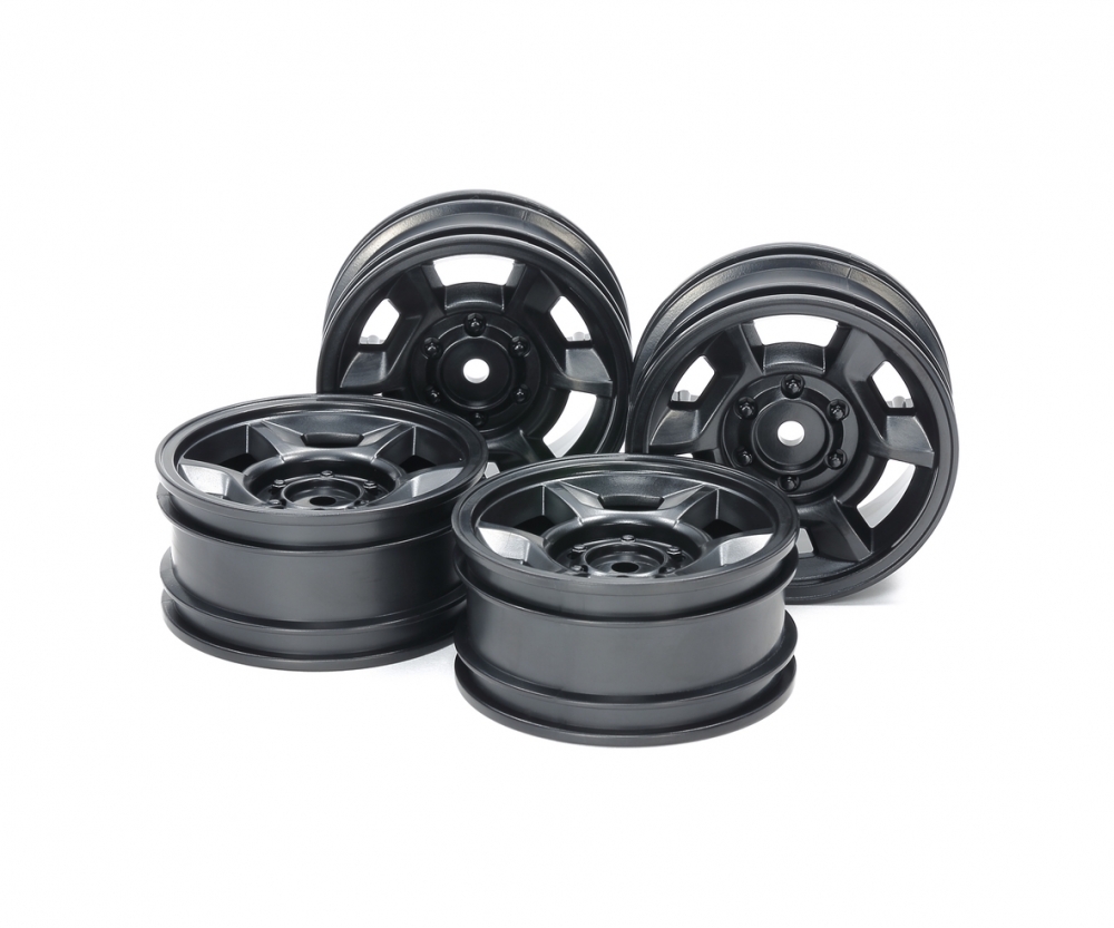 Tamiya 51688 CC-02 6-Sp.-Felgen 26mm (4) Sw. Offset+4 300051688