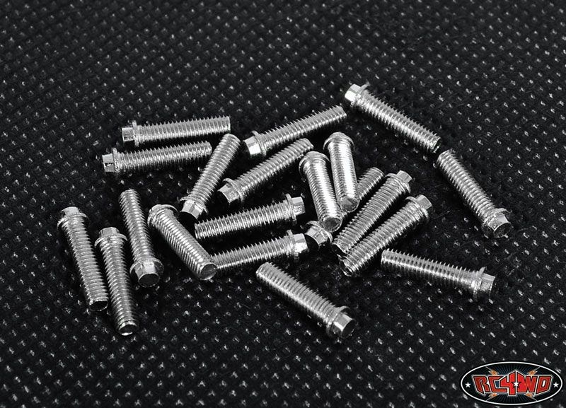 RC4WD Miniature Scale Hex Bolts (M3x12mm) (Silver) Z-S0691
