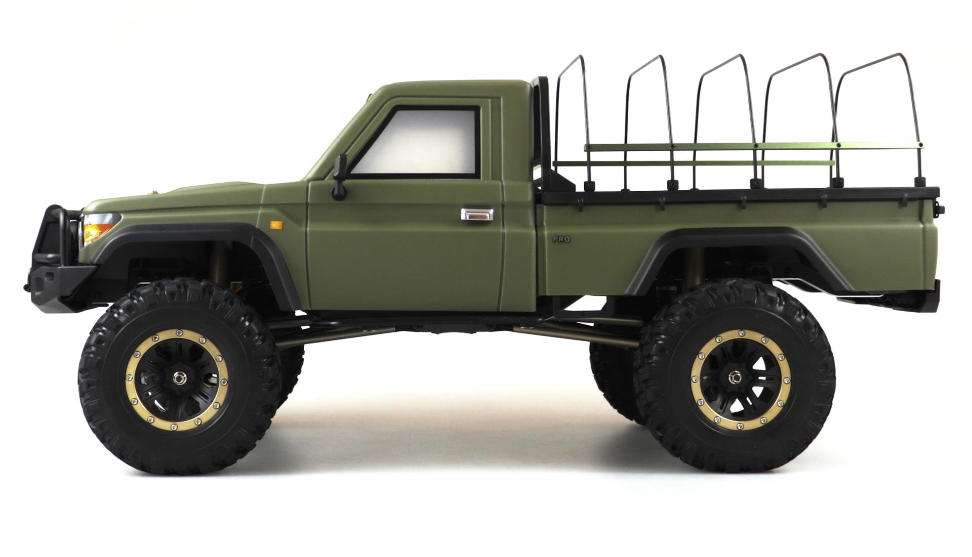 Amewi AMXRock RCX8PS Scale Crawler Pick-Up 1:8, RTR Militär grün 22475