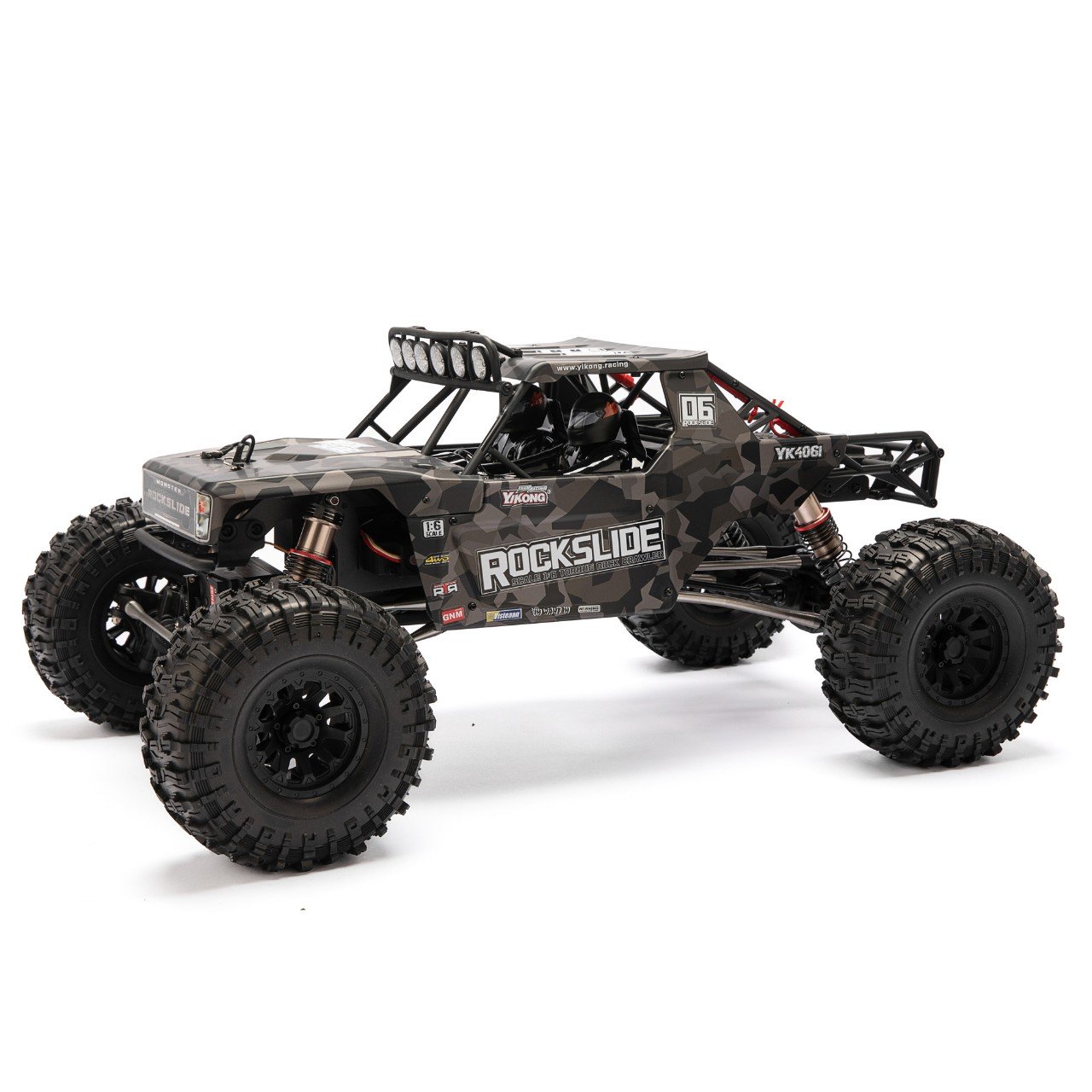 Yikong Rock Crawler Rock Slide 1/6 4WD Schwarz YK4061D - Abbildung 3