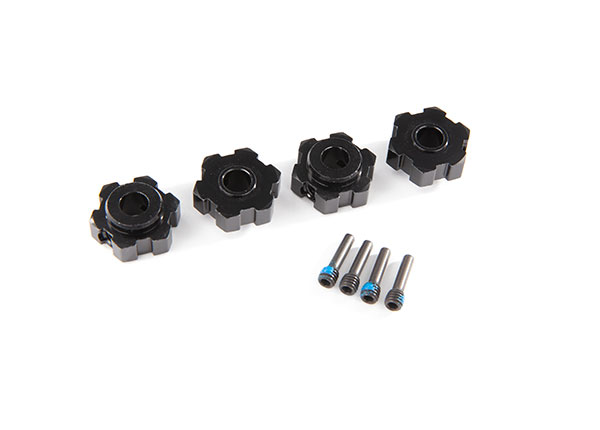 Traxxas Sechskant-Radmitnehmer Alu schwarz 8956A