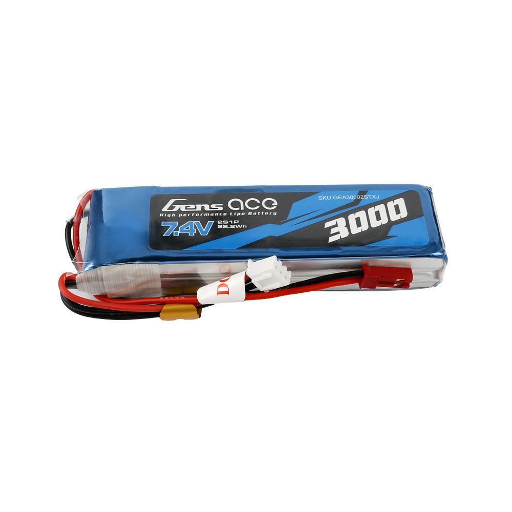 Gens Ace 3000mAh 7.4V 2S1P Lipo Akku Pack GEA30002STXJ