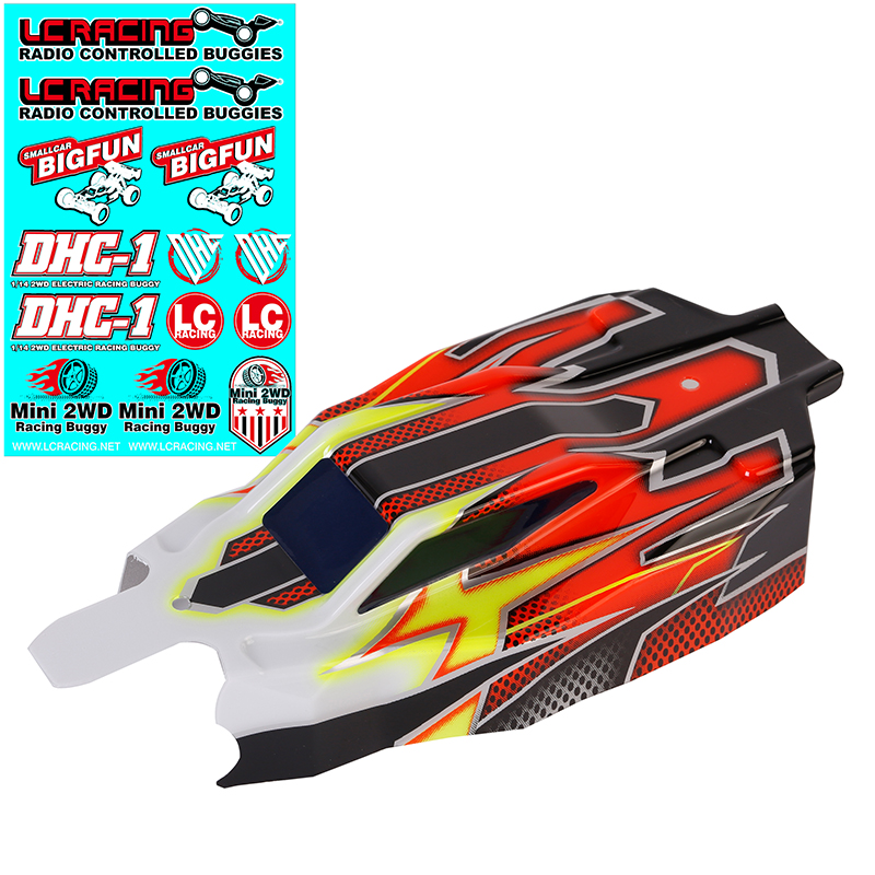 LC Racing Karosserie vorlackiert schwart BHC1 LC5053