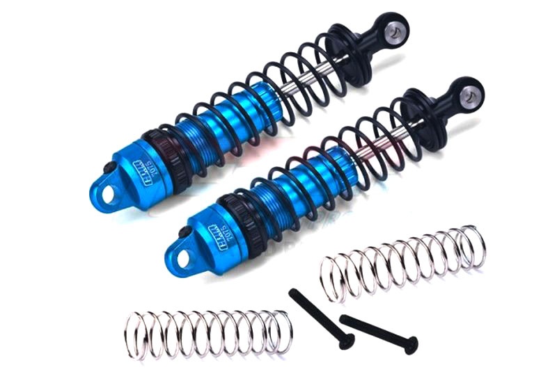 GPM Stoßdämpfer 7075-T6 Aluminium hinten 90mm blau für Tamiya BBX BBX090RSBBK