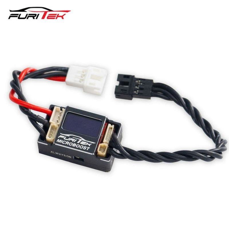 FURITEK MICROBOOST 2S BL-Regler LIPO 25A/50A Sensor/Sensorlos LCD für 1/24 + 1/28 Drift und RaceCar schwarz FUR-2602