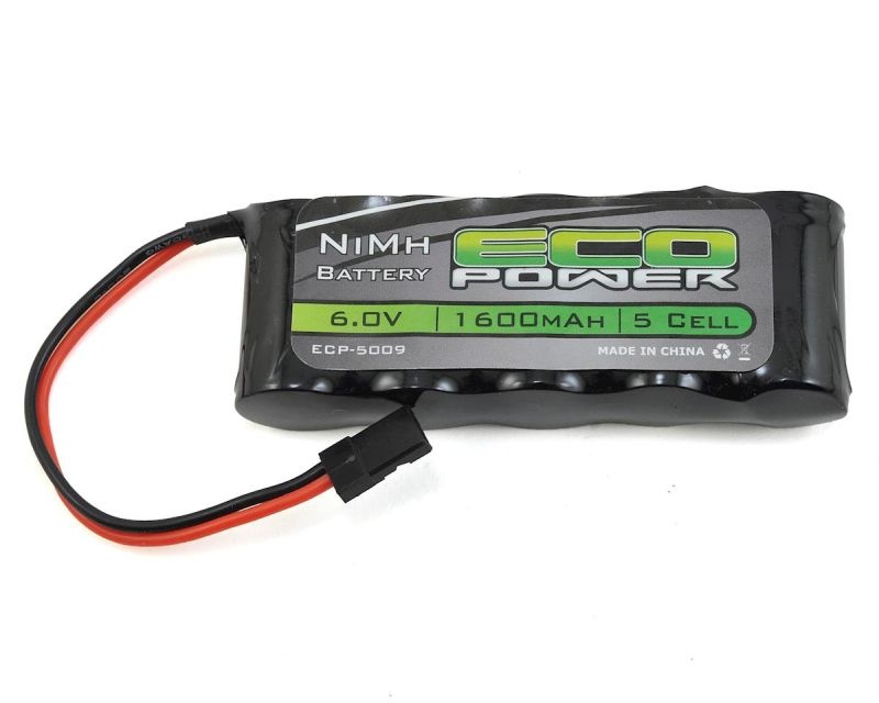 EcoPower 6.0V/1600mAh 5-Cell NiMH Stick Empfänger Batterie Pack ECP-5009