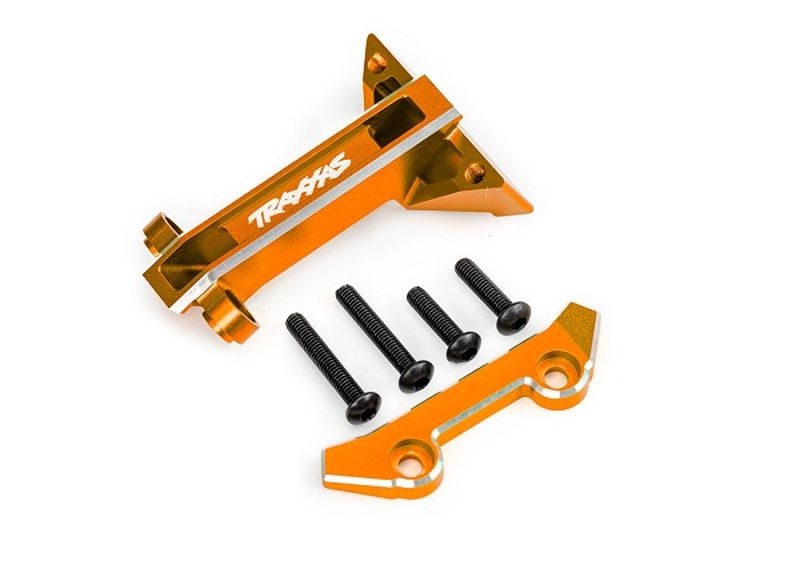 Traxxas Alu orange Dämpfer-Brücken Befestigung vorn Jato 4x4 9061-ORNG