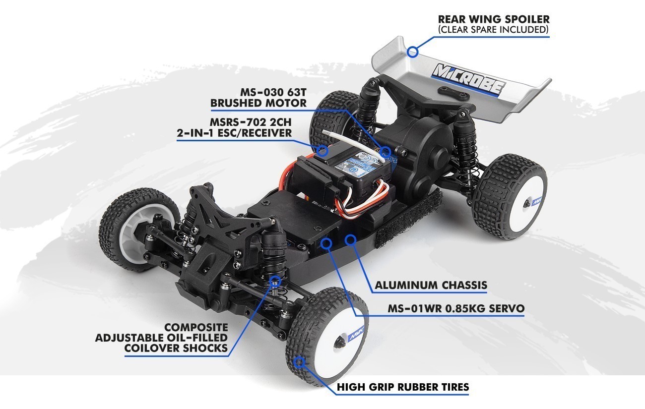 Maverick Microbe 1/24 4WD Mini Elektro Buggy Pink 150851 - Abbildung 5