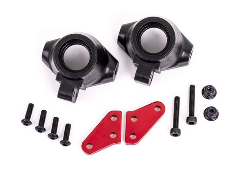 Traxxas Lenkhebel Arme Alu rot eloxiert (2) Lenkhebel l/r 9637R