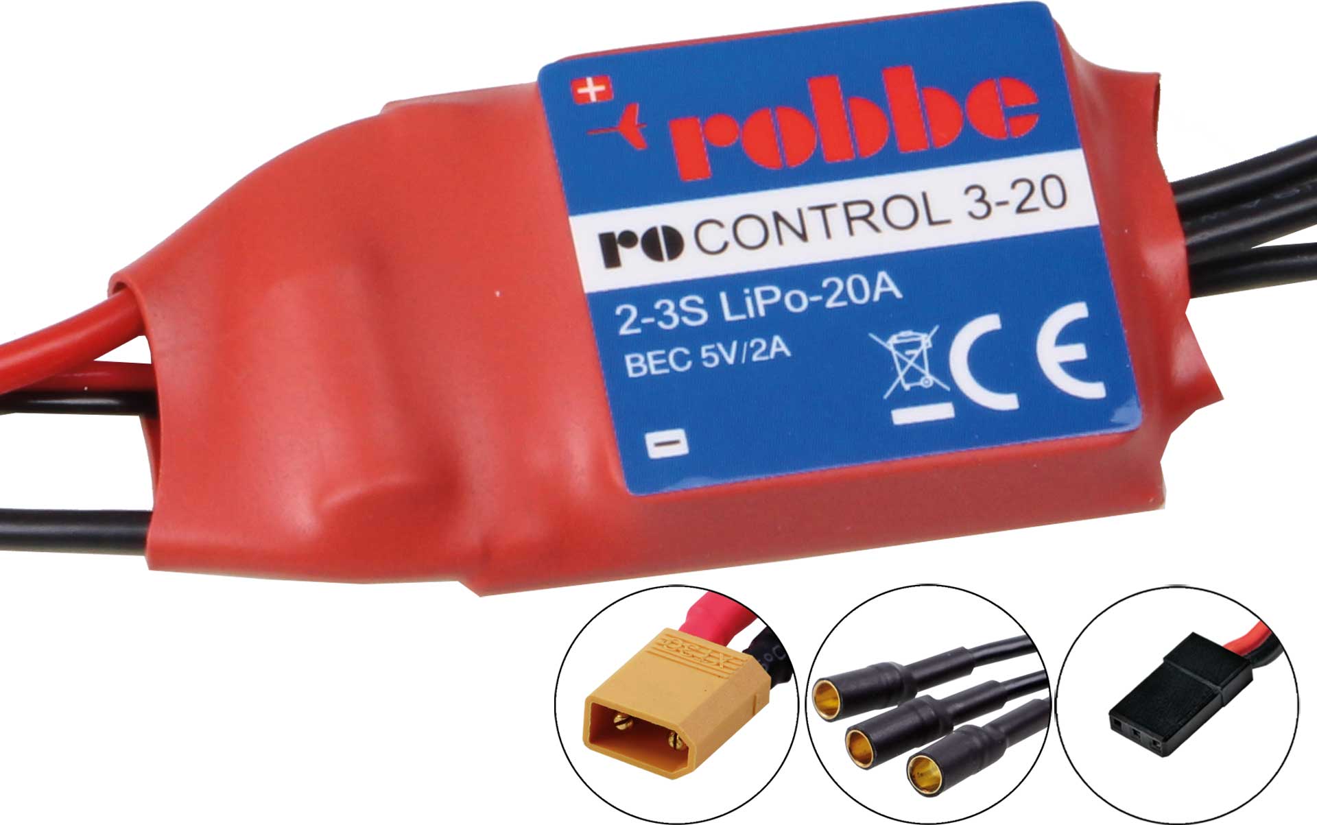 Robbe RO-CONTROL 3-20 2-3S -20(25)A 5V/2A BEC Regler 8714