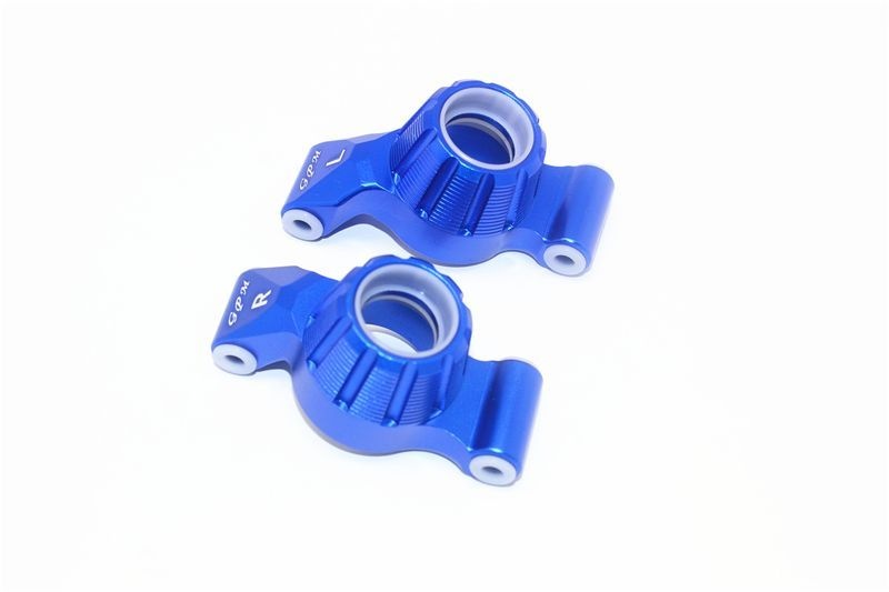 GPM Alu Radträger hinten blau Traxxas MAXX