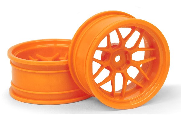 HPI TECH 7 WHEEL ORANGE (9MM/2PCS) 120251