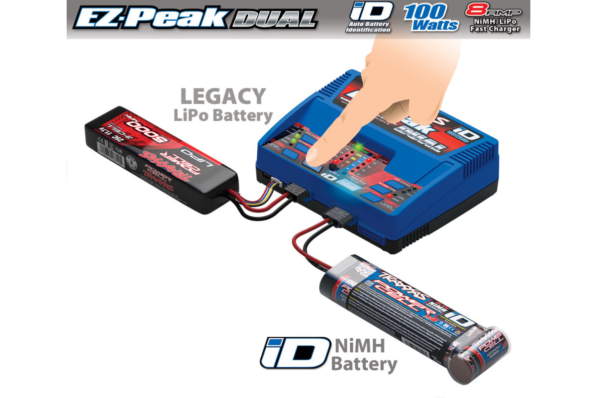 Traxxas DUAL EZ-Peak Plus 2x4-Amp NiMH/Lipo Schnell-Lader 2972G 2972GX V2018 - Abbildung 3
