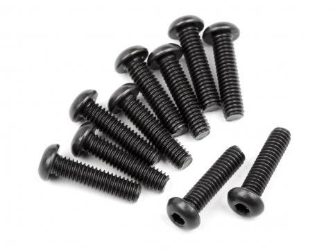 HPI Flachkopfschraube M2.5X10mm (Innensechsk./10St) 107373