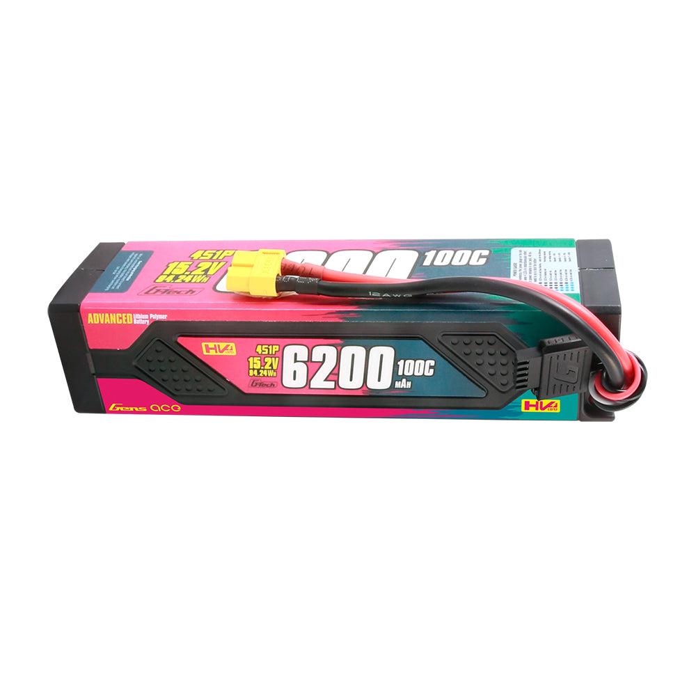 Gens Ace G-Tech Advanced 6200mAh 15.2V 100C 4S1P HV Lipo Akku Pack HardCase mit XT90 GEA624S10X9GT