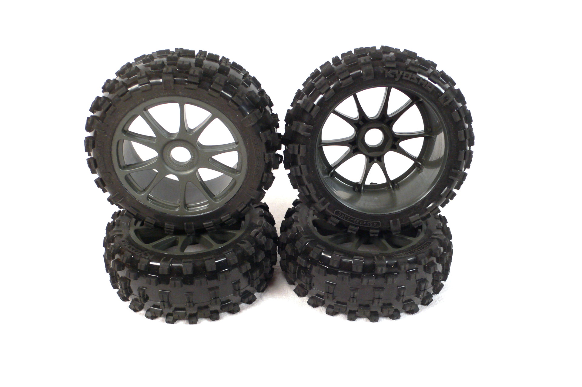 Kyosho Inferno Neo 4.0 Buggy Räder - Reifen & Felgen (4) 17mm 1/8 - Abbildung 2