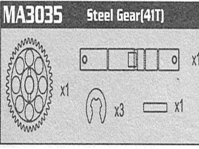 Amewi MA3035 Steel Second Gear (41T) Raptor MA3035