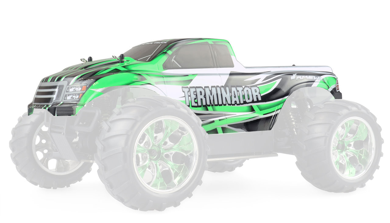 Amewi Karosserie Terminator MT grün 1:10, fertig lackiert 22315-001