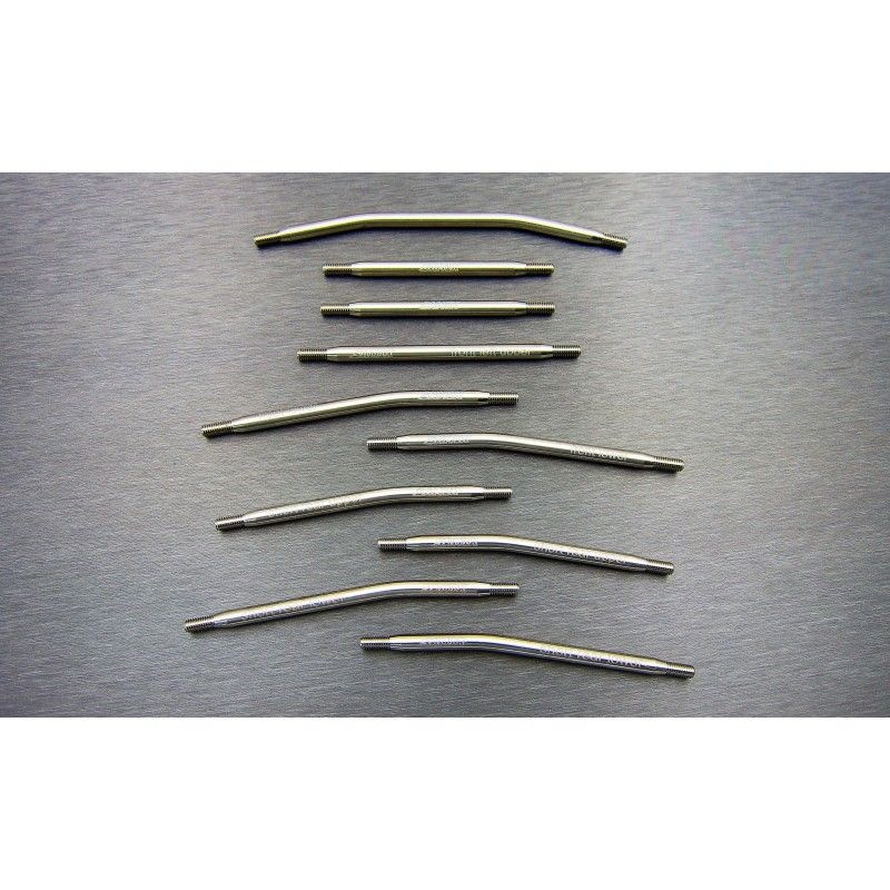 SAMIX Titan Aufhängungsstifte Link 288mm Kit 10Stk. für Axial SCX10-2 SCX2-5025FS