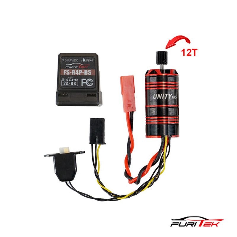 FURITEK Unity PRO 3500KV 2in1 Micro FOC Brushless System & Empfänger für Redcat Ascent-18 FUR-2574