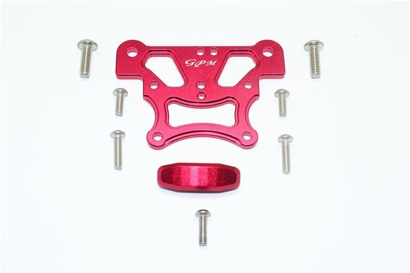 GPM Alu Chassisplatte oben vorn rot ARRMA Kraton, Talion, Typhon, Senton, Outcast, Notor. 6S MAK015R
