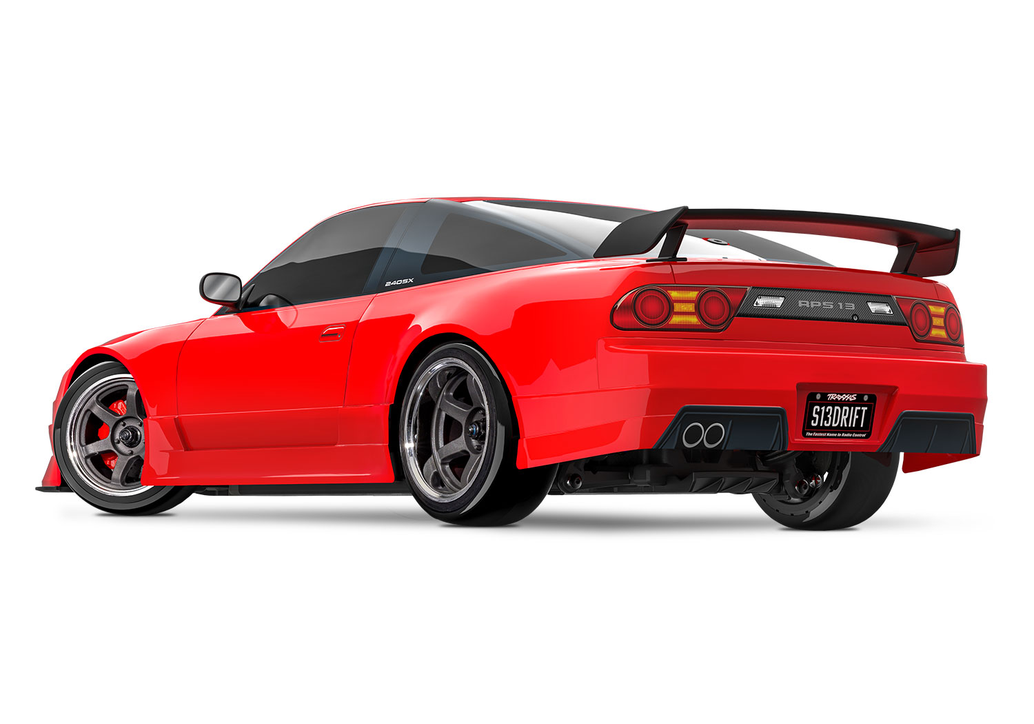 Traxxas 4-TEC Nissan 240SX rot 1/10 Drift RTR Brushed ohne Akku/Ladegerät 105247-4-RED - Abbildung 3