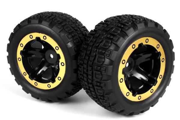 BLACKZON Slyder ST Reifen & Felgen montiert 2St. (Schwarz/Gold) 540095