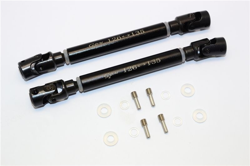 GPM Stahl Mittelkardan mit Aluwelle v/h schwarz Axial Wraith