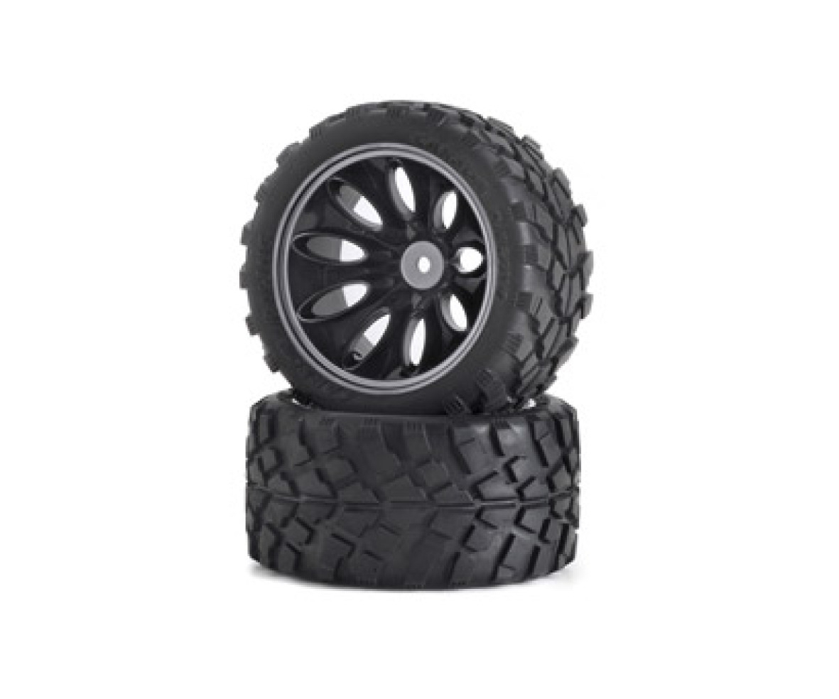 Carson 00049 1:10 Reifen-/Felgen Set Truggy Schwarz 2St. 500900049
