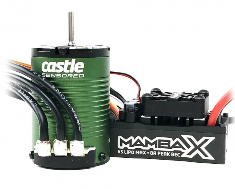 Castle Mamba X SCT ESC Combo mit 1410-3800KV Sensored Motor 010-0161-00