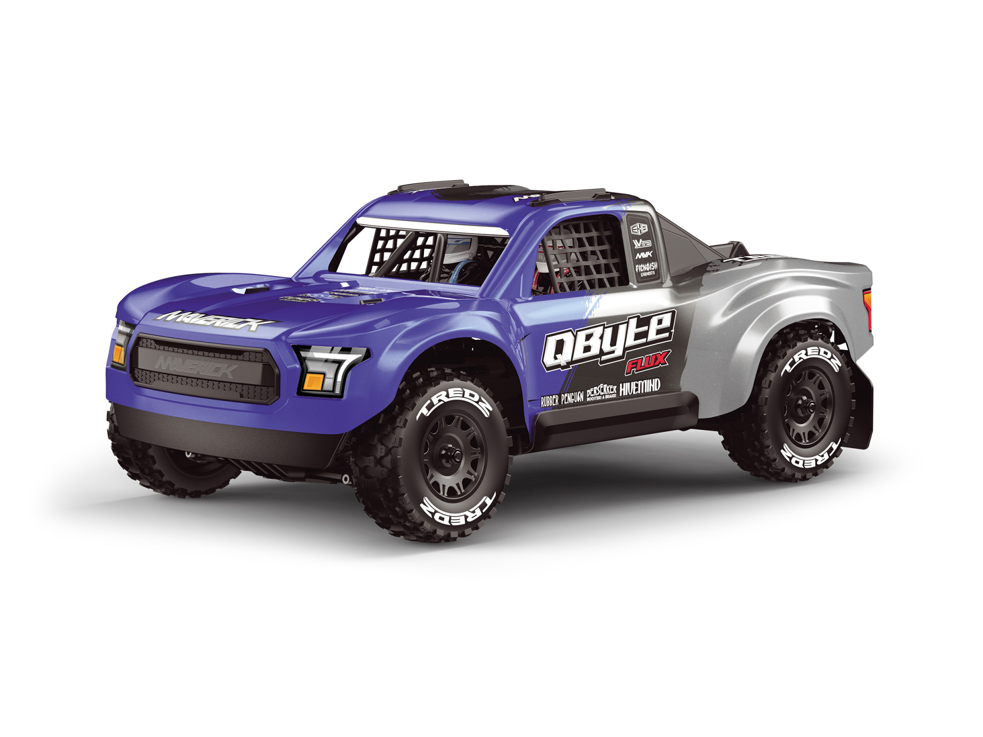 Maverick QByte SC Flux 1/12 Brushless Short Course Truck Blau MV151200 - Abbildung 1