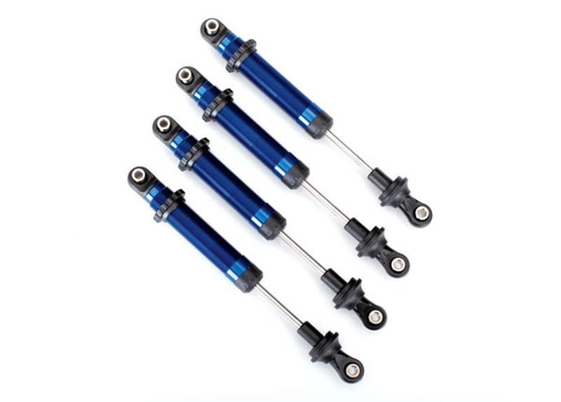 Dämpfer, GTS, Alu blau (ohne Federn) (4) (für #8140X) 8160X