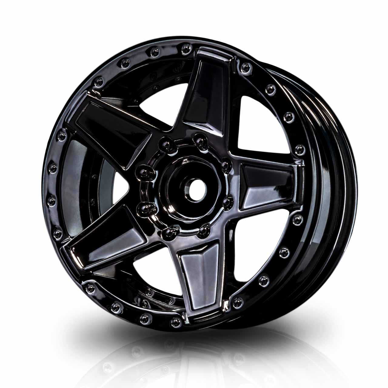 230043SBK Crawler Felge 648 1.9" (+5 Offset) silber schwarz (4 Stück)