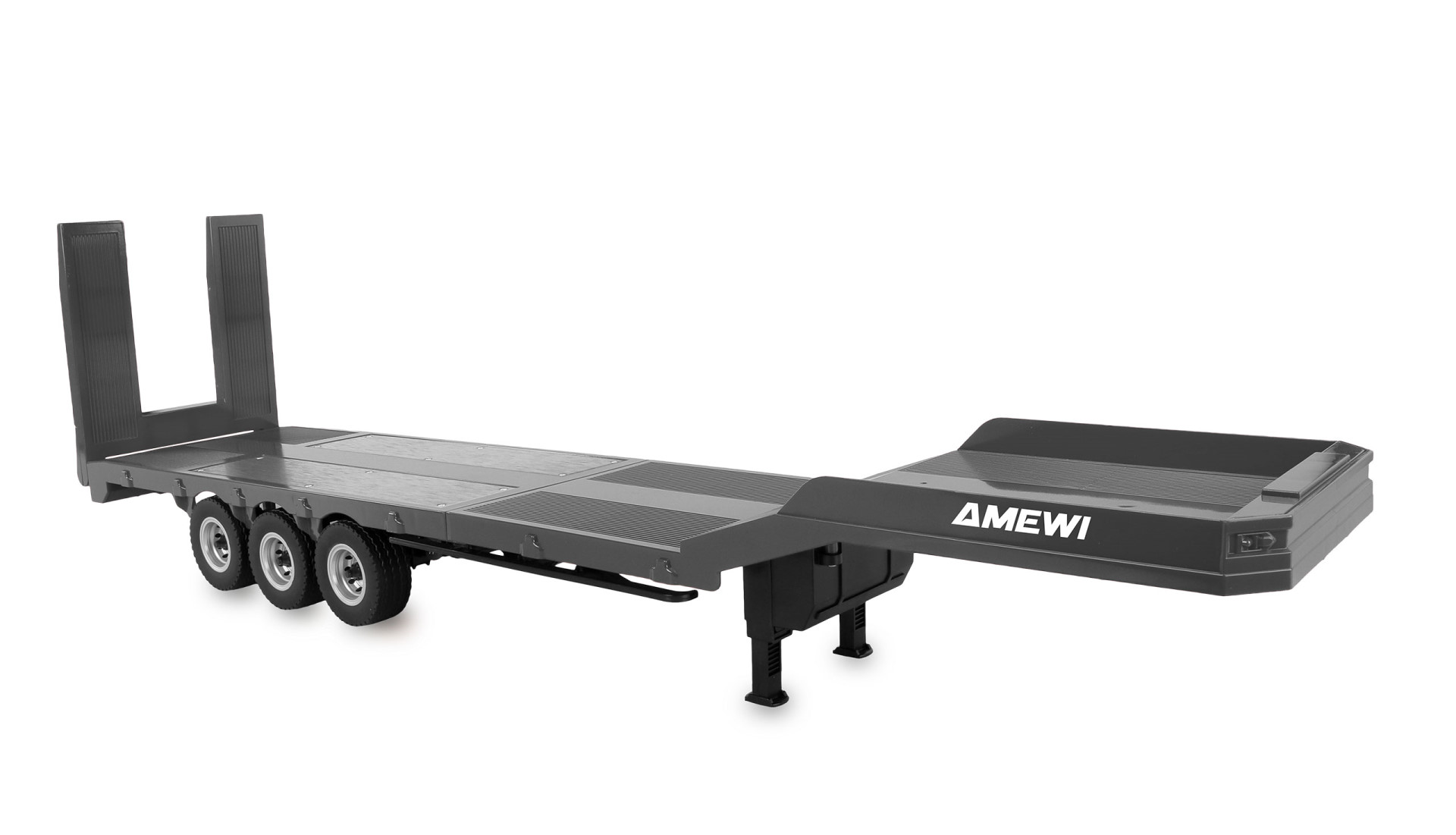 Amewi Tieflader-Sattelauflieger Dreiachser für Scania 1:18 silber 22763 - Abbildung 4