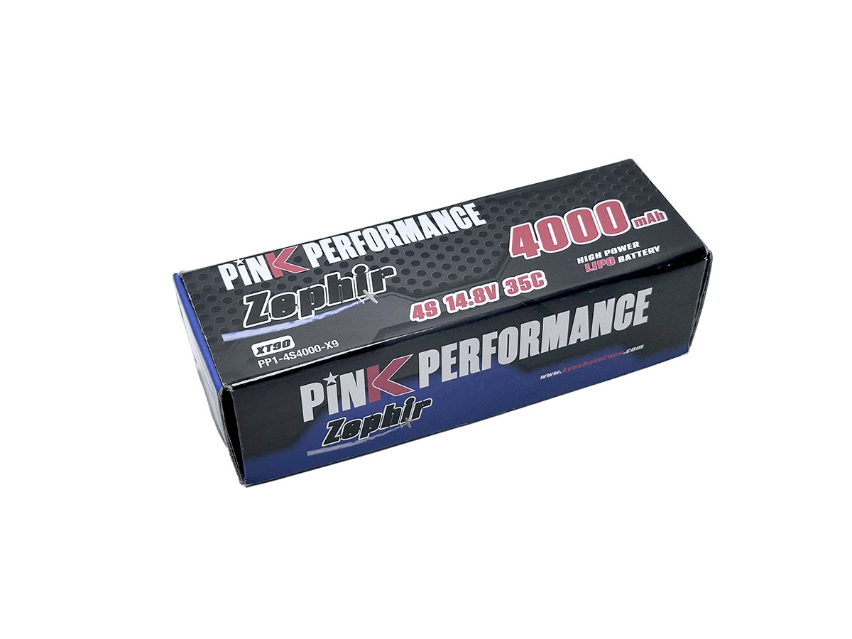 Pink Performance Zephir LiPo Akku 4S 14.8V-4000-35C (XT90)138x45x31mm 415g PP1-4S4000-X9