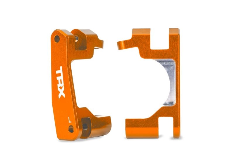 Traxxas Alu orange Caster Blocks l/r für 4x4 Modelle mit Extreme HD (TRX9080) 9063-ORNG