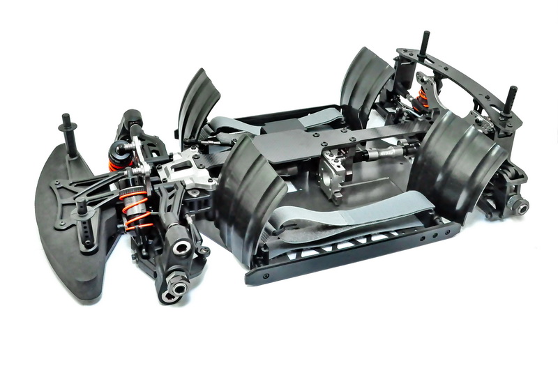 Hobao Hyper VTE2 8 On-Road Extreme Speed 1/8 Chassis (ohne Karosserie und Reifen) VTE2-8 - Abbildung 1