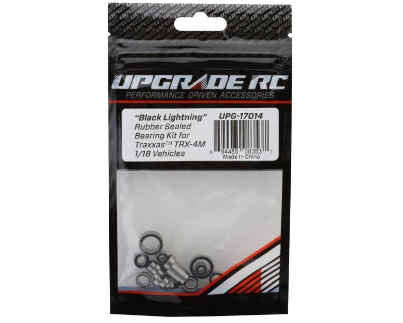 Upgrade RC Black Lightning Kugellager Set mit Gummidichtung  für Traxxas TRX-4M UPG-17014