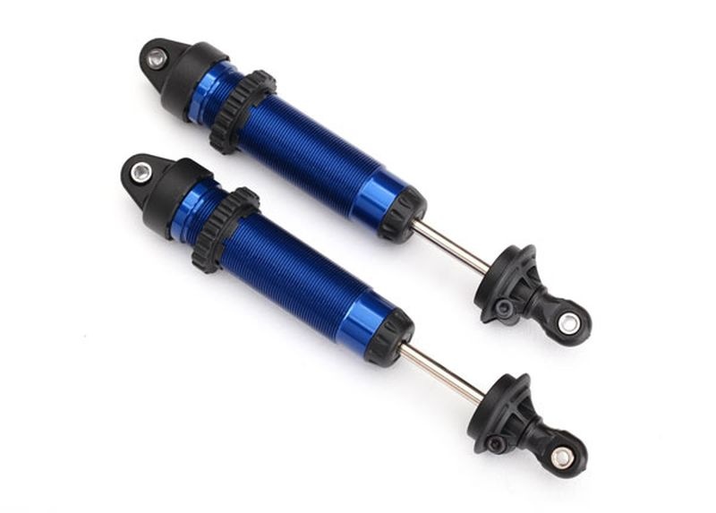Dämpfer GTR 139mm blau Alu (gebaut ohne Federn) hi Gewinde ( 8460X