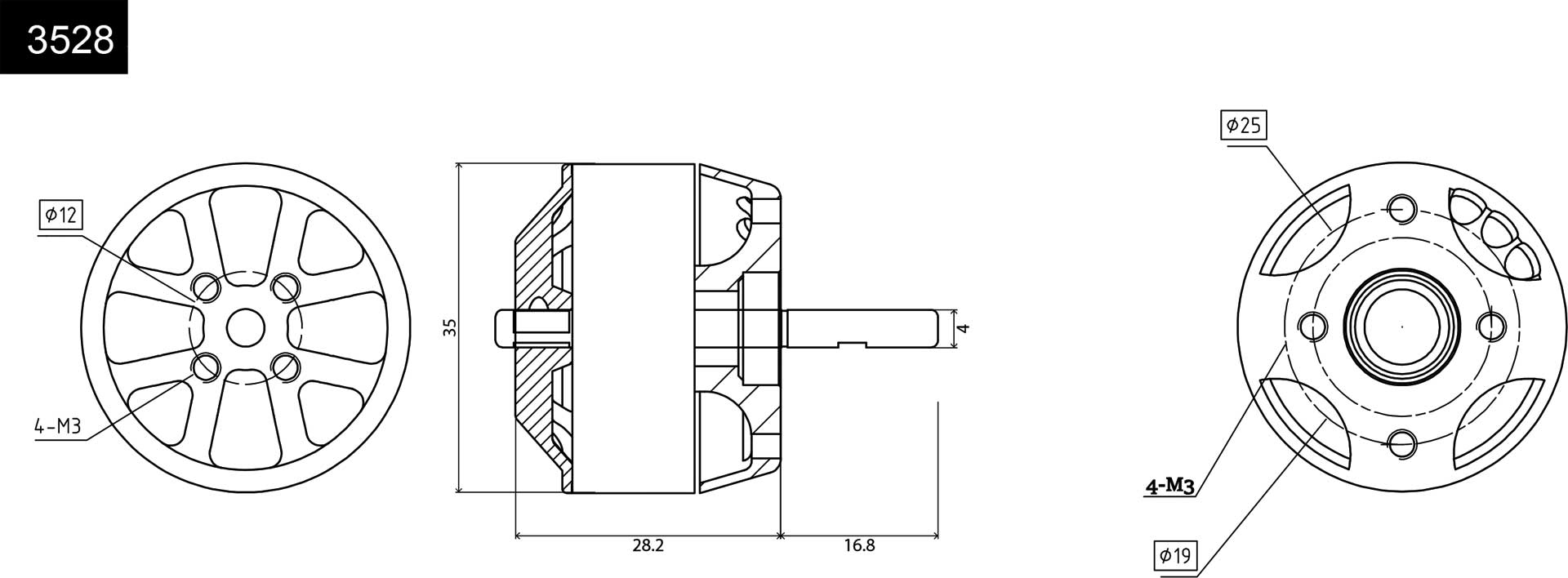 Robbe RO-POWER TORQUE 3528 1130 K/V Brushless Motor 5820