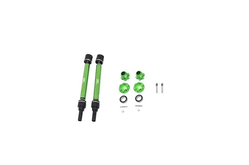 GPM Stahl CVD gehärtet mit Aluwelle Set v/h grün (WideMaxx) Traxxas WideMAXX