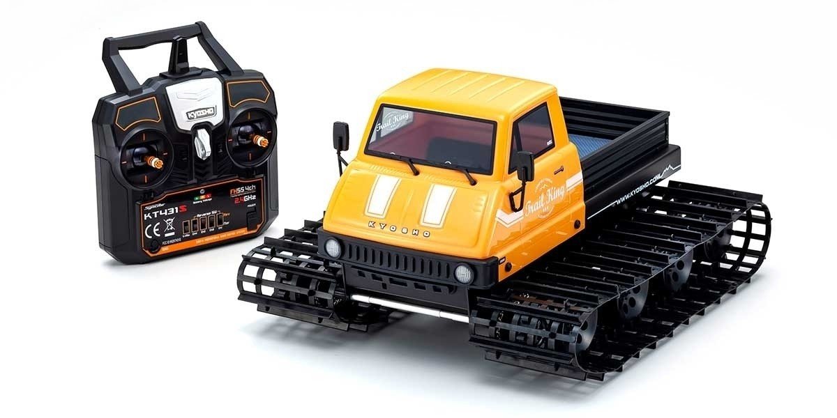 Kyosho Trail King Gelb T1 1:12 ReadySet EP Raupenfahrzeug (KT431S) 34903 - Abbildung 1