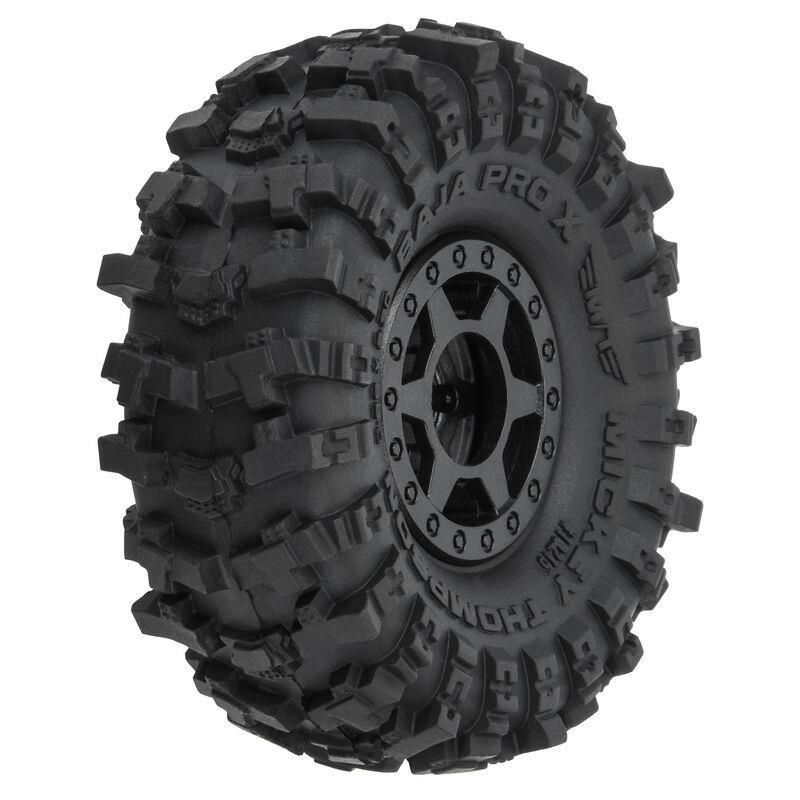ProLine 1/24 MT Baja Pro X V/H 1.0 Reifen MTD 7mm Blk (4)