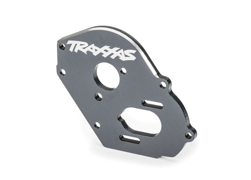 Traxxas Motor-Platte 6061-T6 Alu grau eloxiert (4mm dick) +KT 9490T