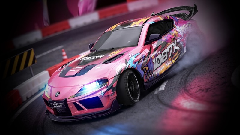 Absima 1:43 4WD Drift/Race Car SUPRA RTR - 1087X pink 10041 - Abbildung 3